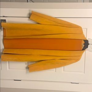 Zara suede/microfiber long coat